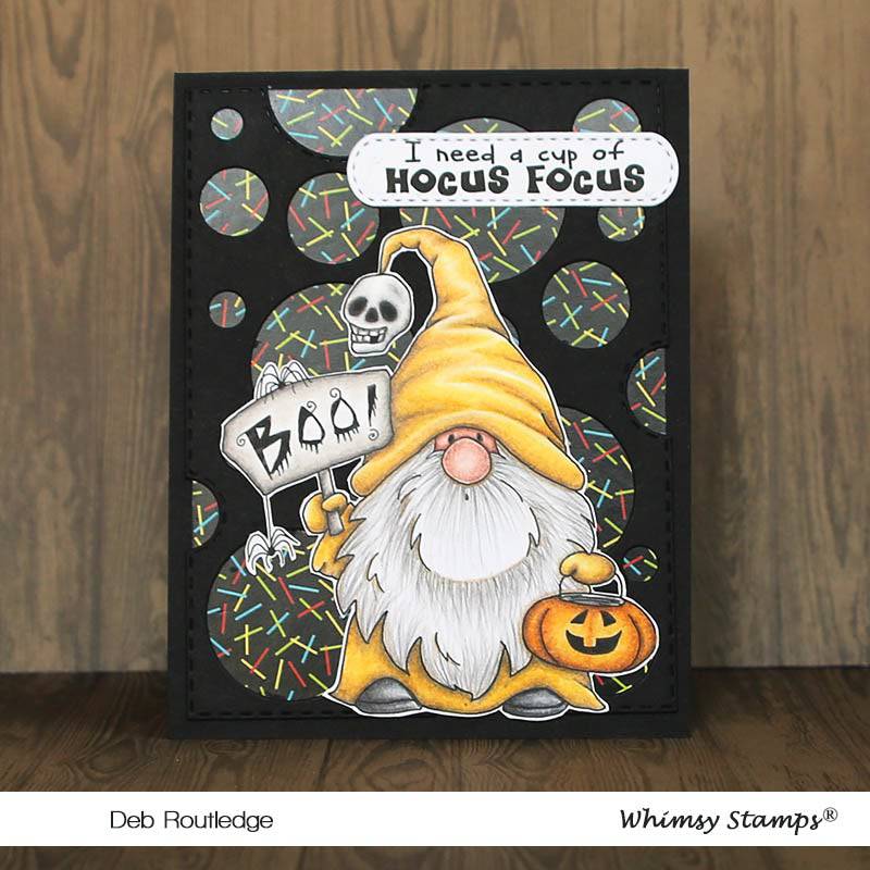 Gnome Trick or Treat - Digital Stamp - Whimsy Stamps