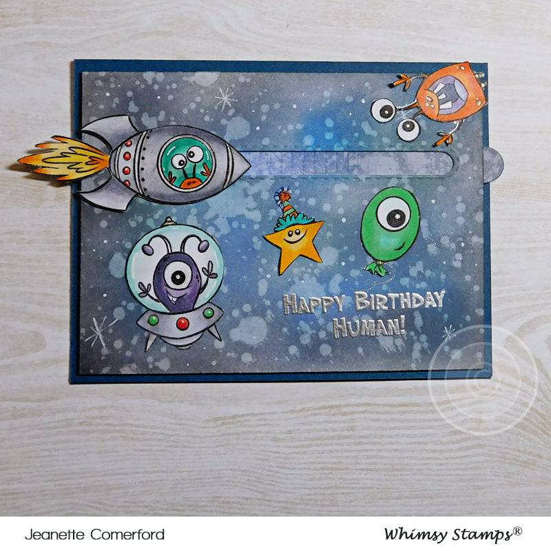 Over the Moon Clear Stamps - Whimsy Stamps