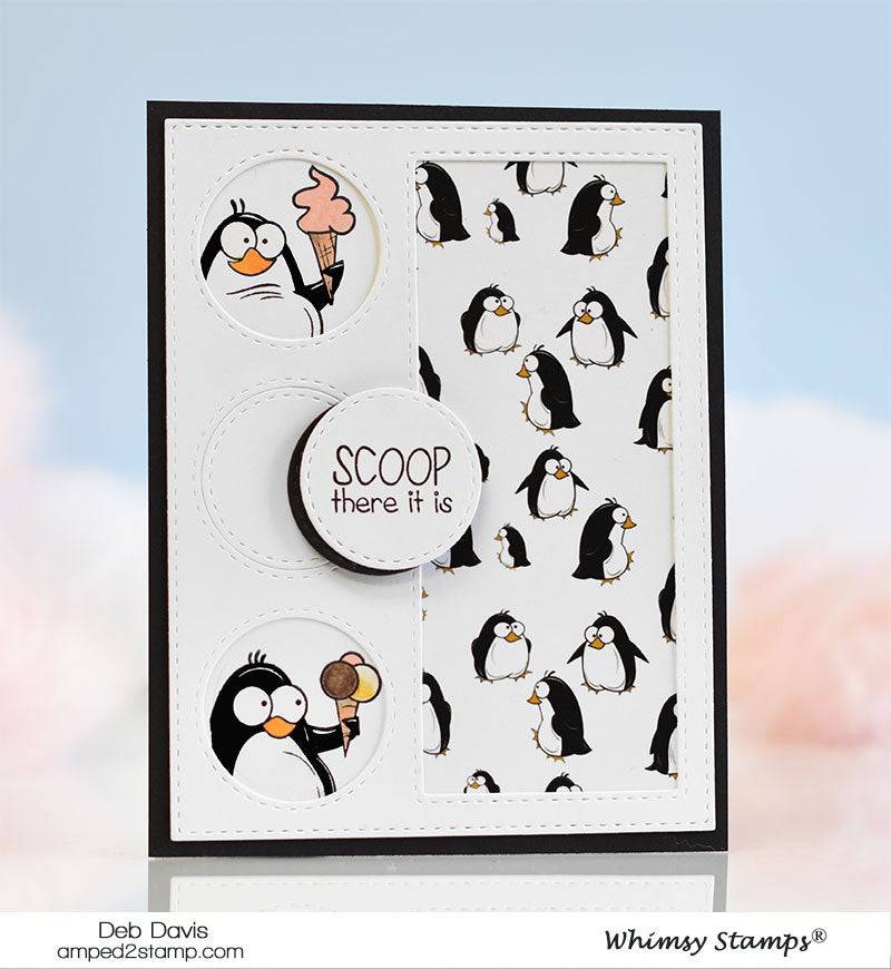 Penguin Poop Clear Stamps - Whimsy Stamps