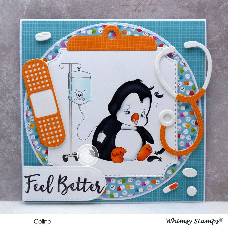 Penguin Ray - Digital Stamp - Whimsy Stamps