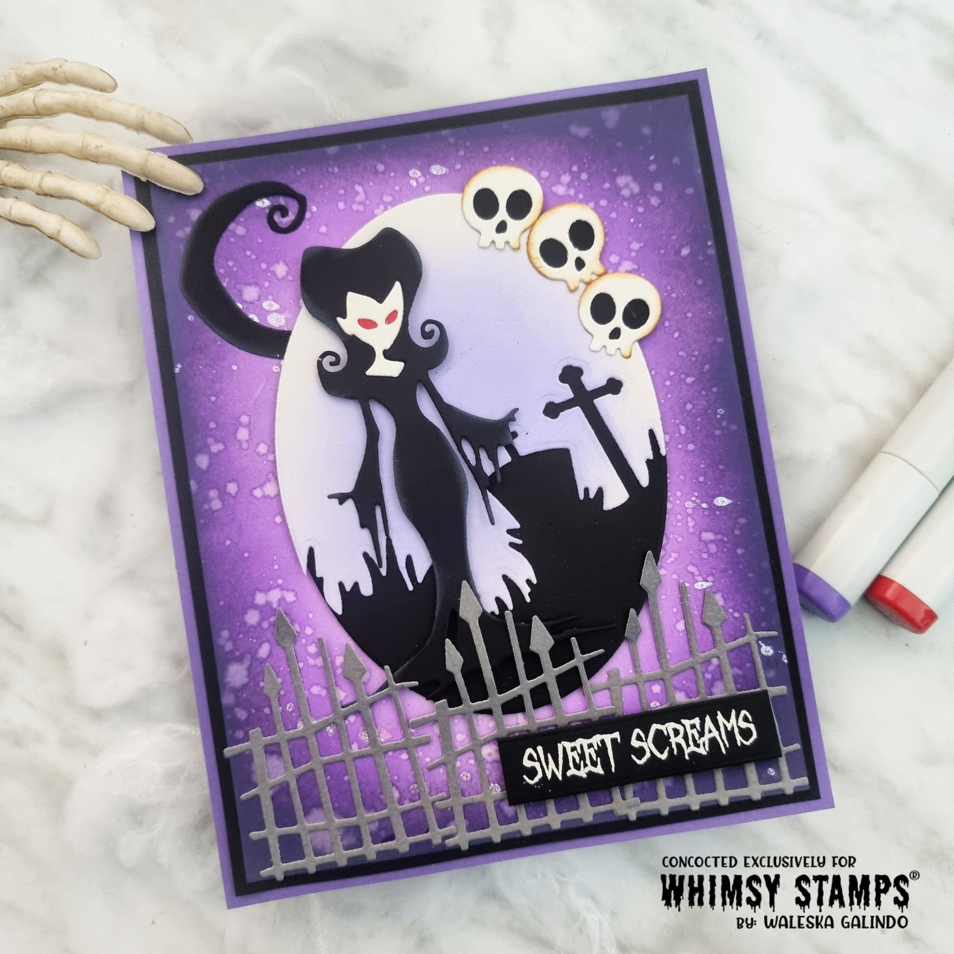 Elvira Moonlighting Die Set - Whimsy Stamps