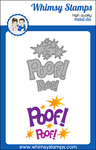 **NEW Poof! Word Die Set - Whimsy Stamps