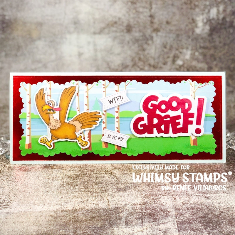 Good Grief Word and Shadow Die Set - Whimsy Stamps