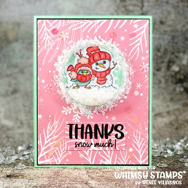 Warm Winter Birds Clear Stamps - Whimsy Stamps