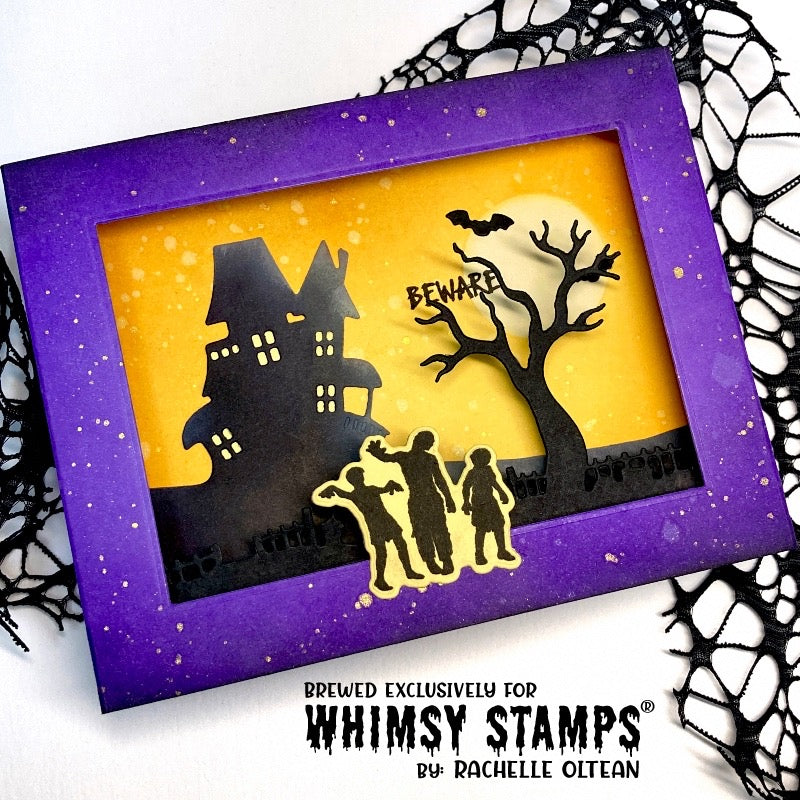 Slimline Hill House Die - Whimsy Stamps