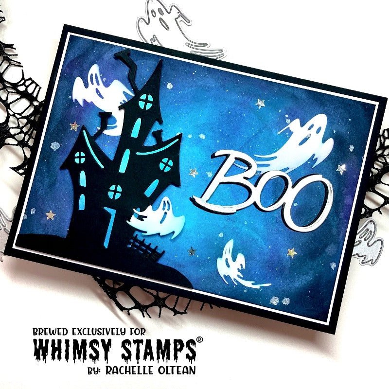 Slimline Hill House Die - Whimsy Stamps