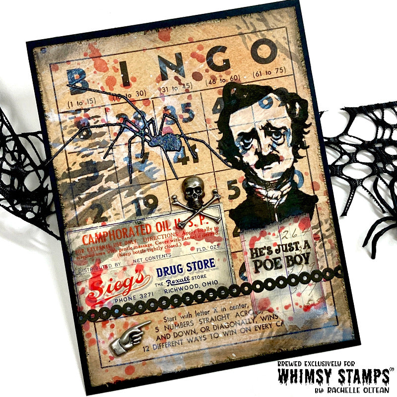 *NEW Poe Boy Clear Stamps - Whimsy Stamps