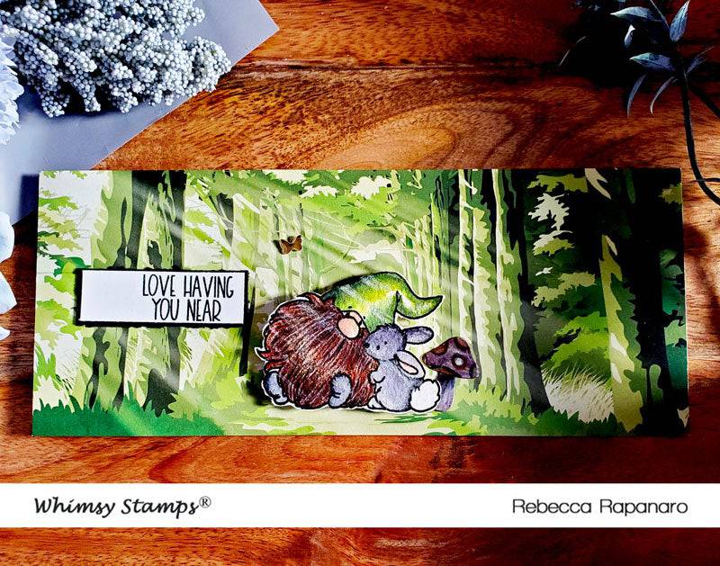 Gnome Think Spring Clear Stamps - Whimsy Stamps