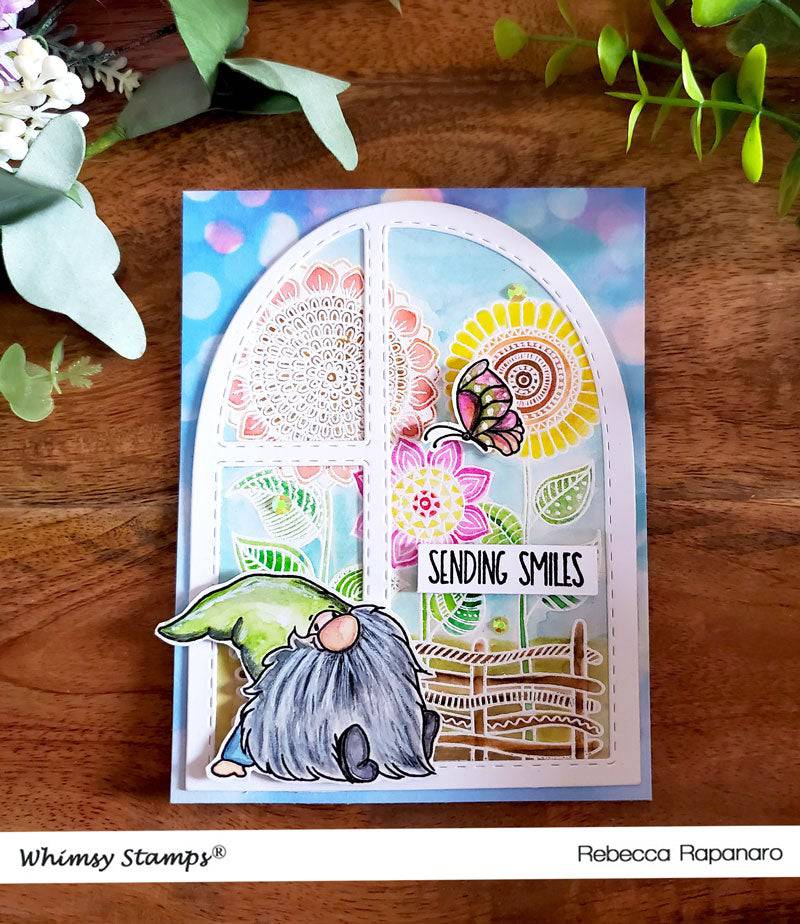 Gnome Think Spring Clear Stamps - Whimsy Stamps