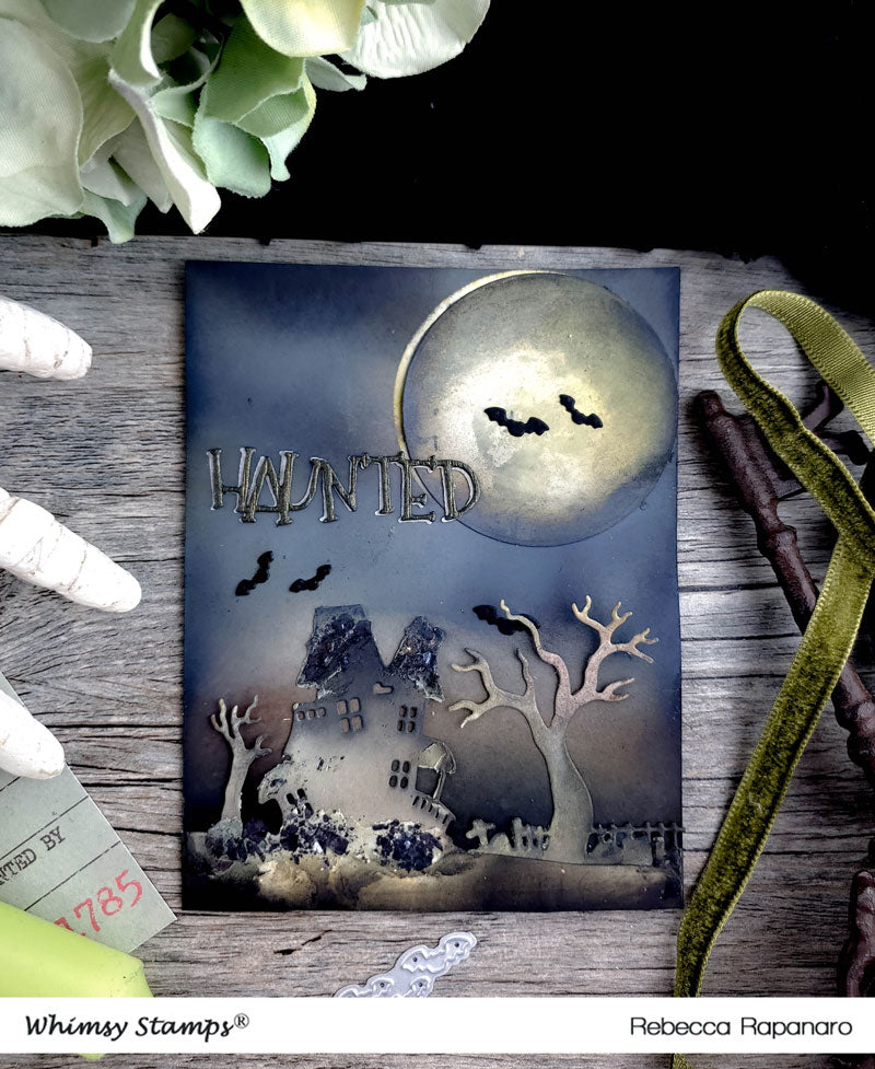 Haunted Graveyard Border Die - Whimsy Stamps