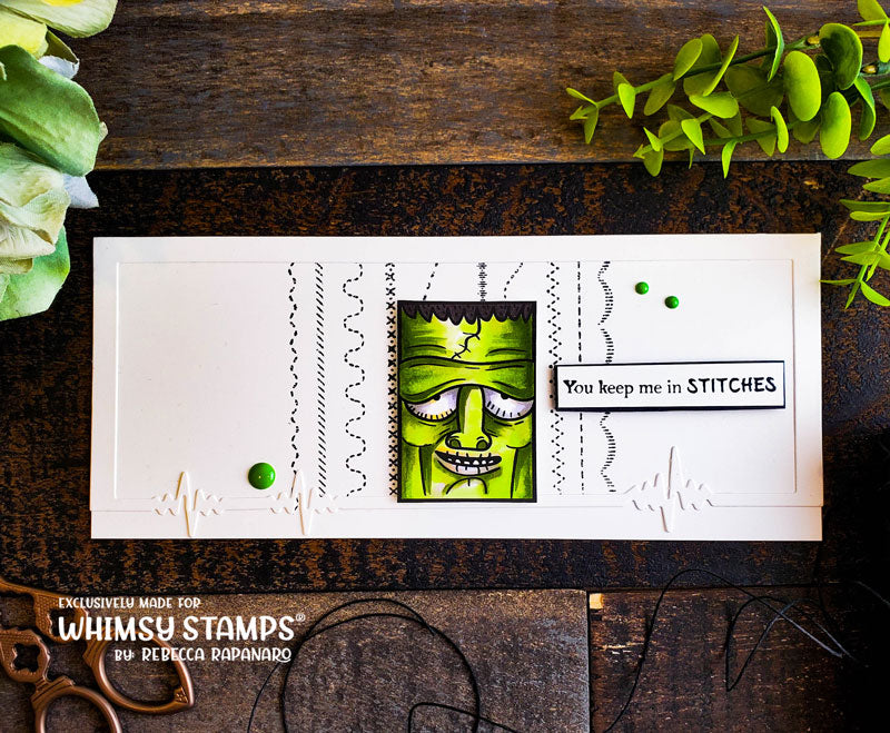 Monster Close Ups Clear Stamps - Whimsy Stamps