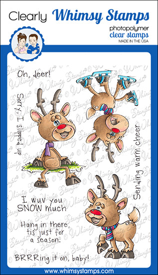 **NEW Reindeer Time Clear Stamps - Whimsy Stamps