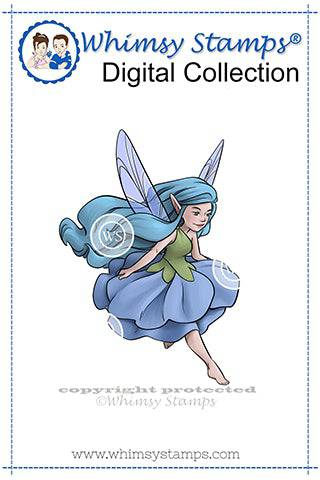 Bluebell Fairy - Digital Stamp - Whimsy Stamps