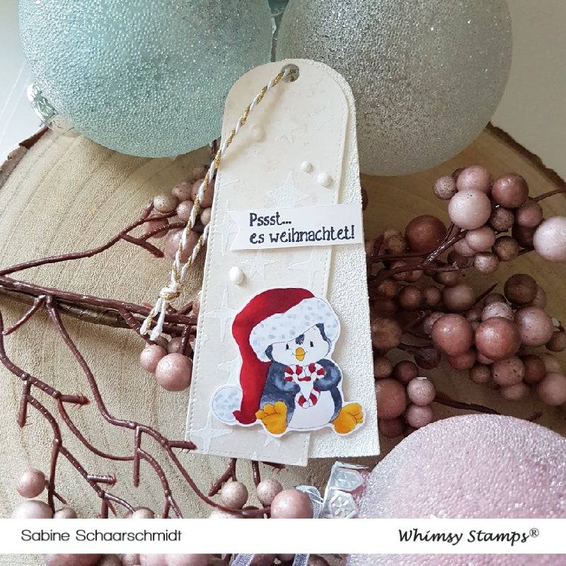 Penguin Christmas Sweetheart - Digital Stamp - Whimsy Stamps