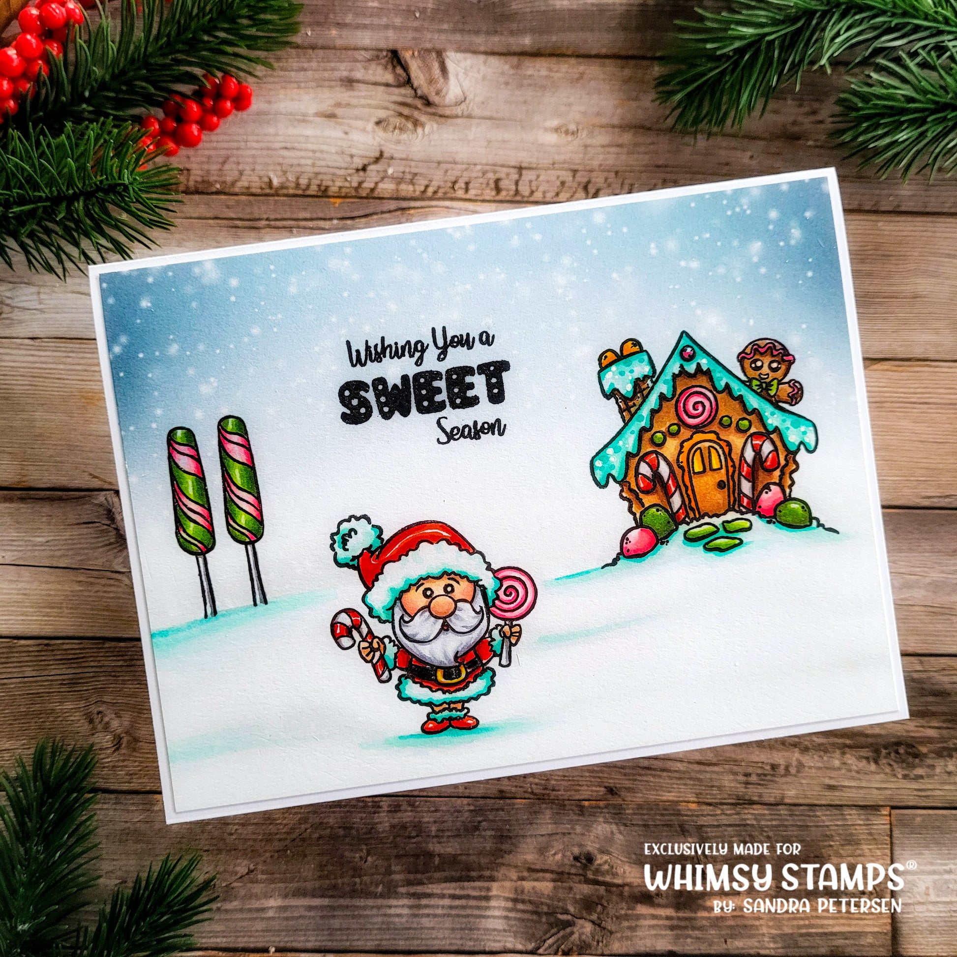 Candy Cane Lane Clear Stamps - Whimsy Stamps