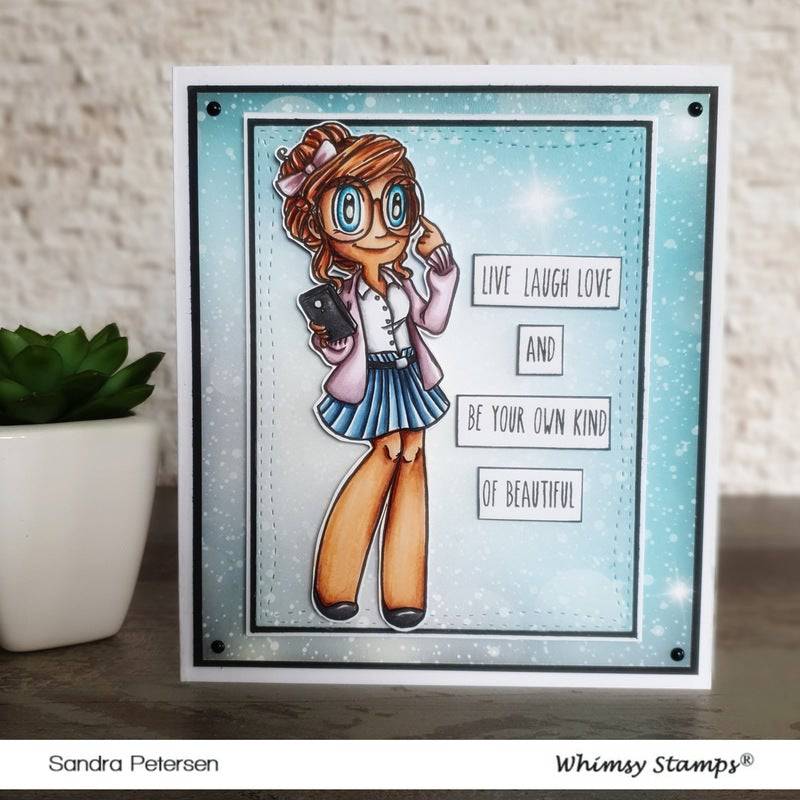 Geeky Gwen - Digital Stamp - Whimsy Stamps