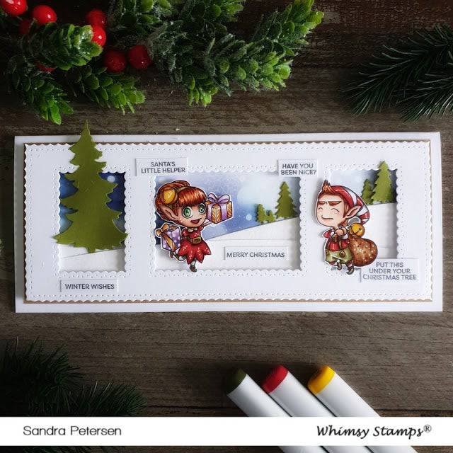 Slimline Scenic Window Die - Whimsy Stamps