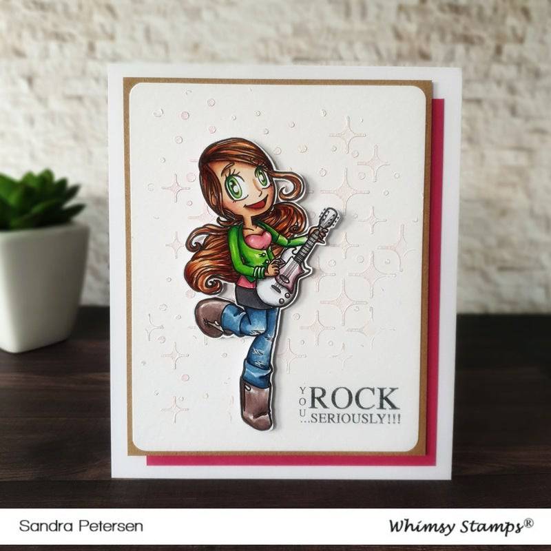 Rocker Mae - Digital Stamp - Whimsy Stamps