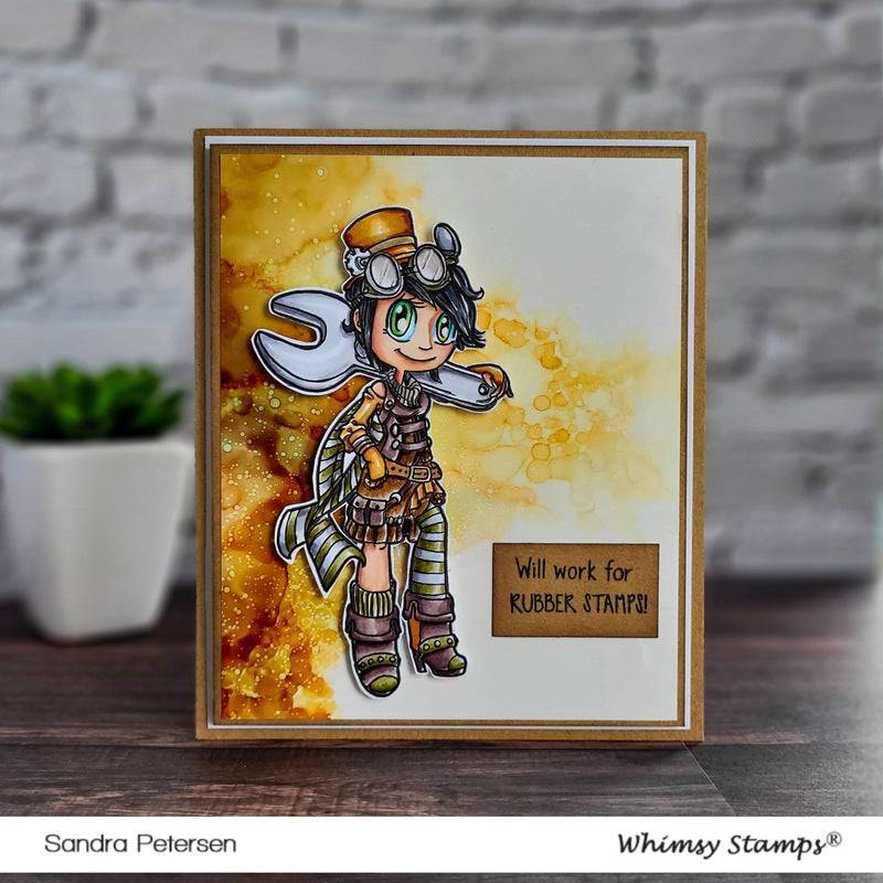 Steampunk Kaylee - Digital Stamp - Whimsy Stamps