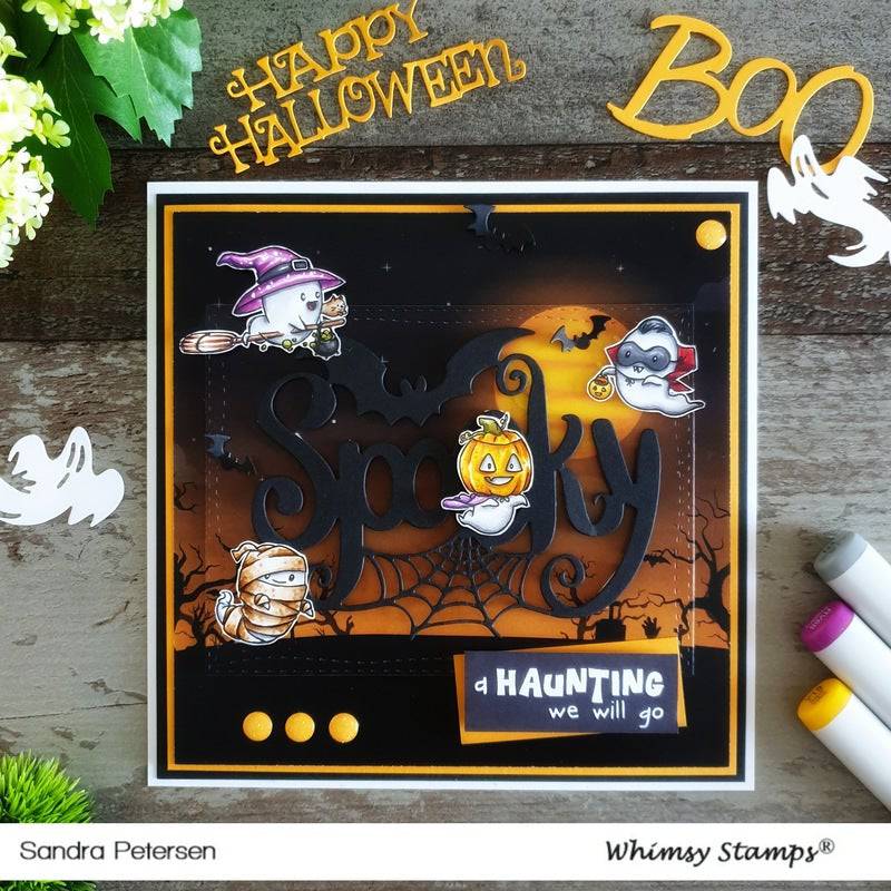 Halloween Ghost Gang - Digital Stamp - Whimsy Stamps