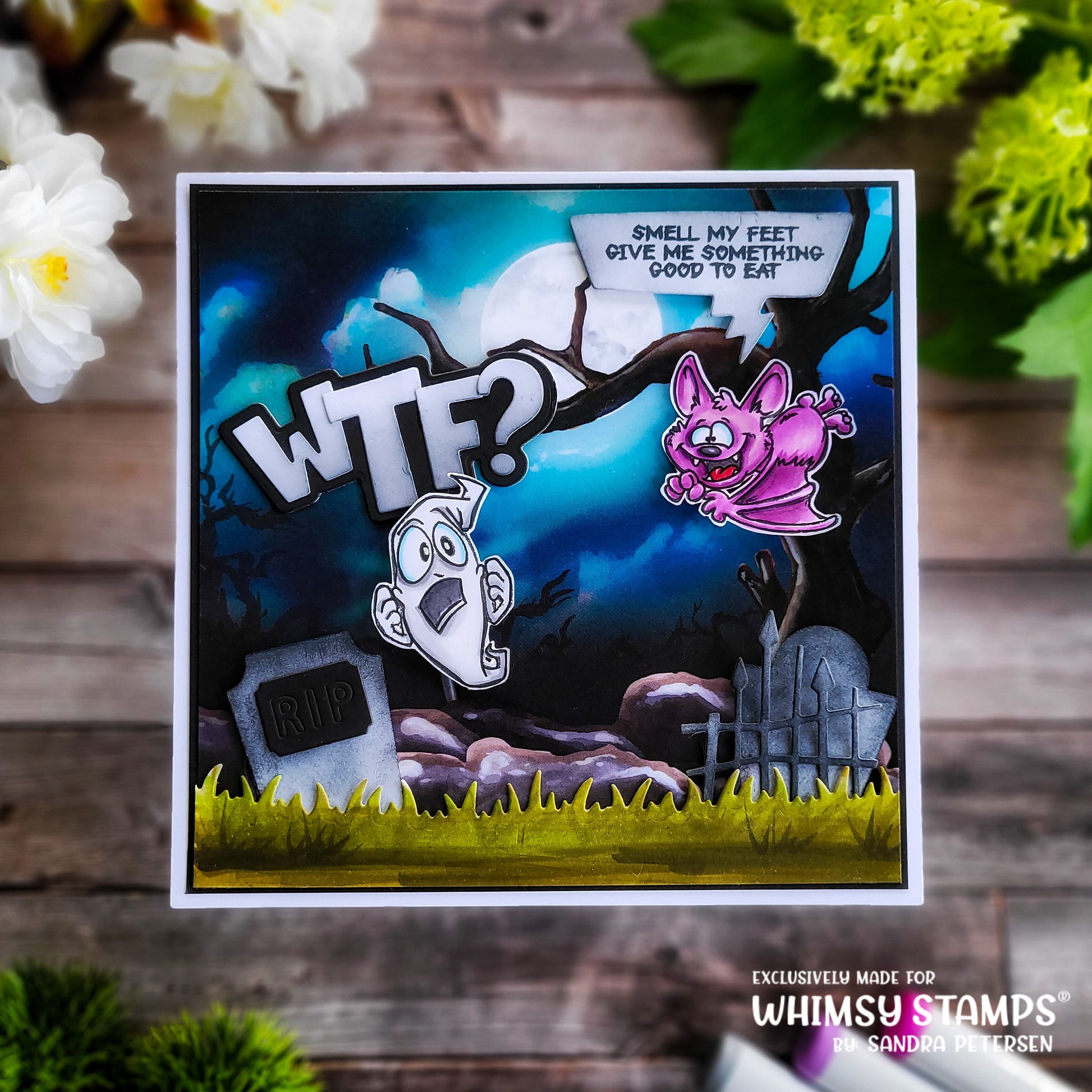 WTF? Word and Shadow Die Set - Whimsy Stamps