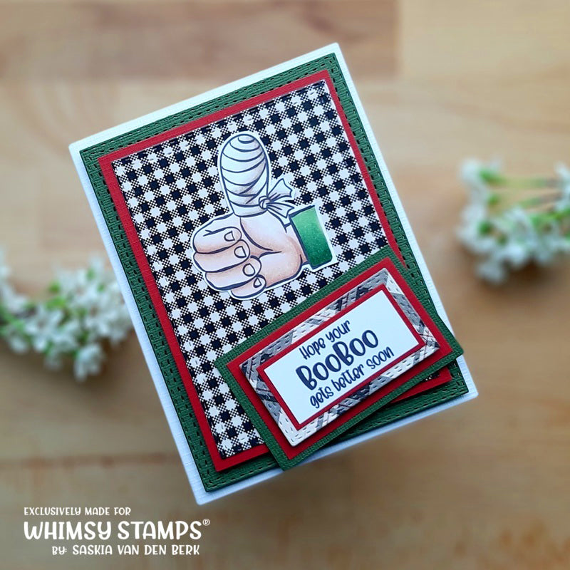 **NEW BooBoo Manflu Clear Stamps - Whimsy Stamps