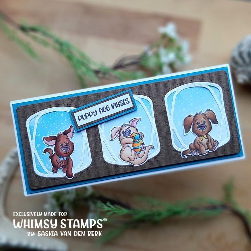 **NEW Puppy Dog Kisses Clear Stamps - Whimsy Stamps