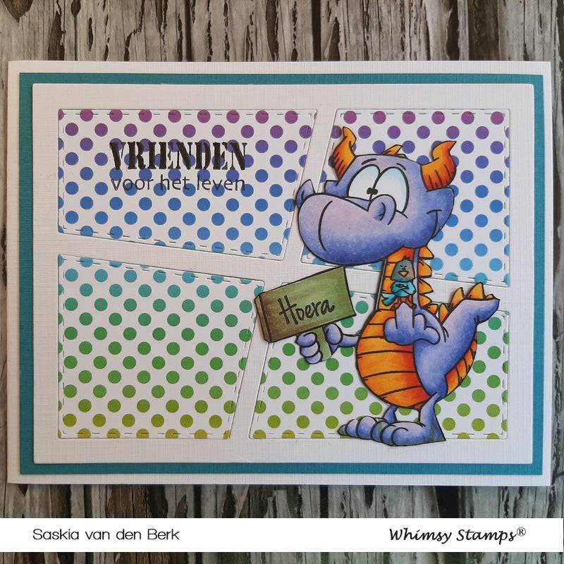 Dudley Flipping the Bird - Digital Stamp - Whimsy Stamps