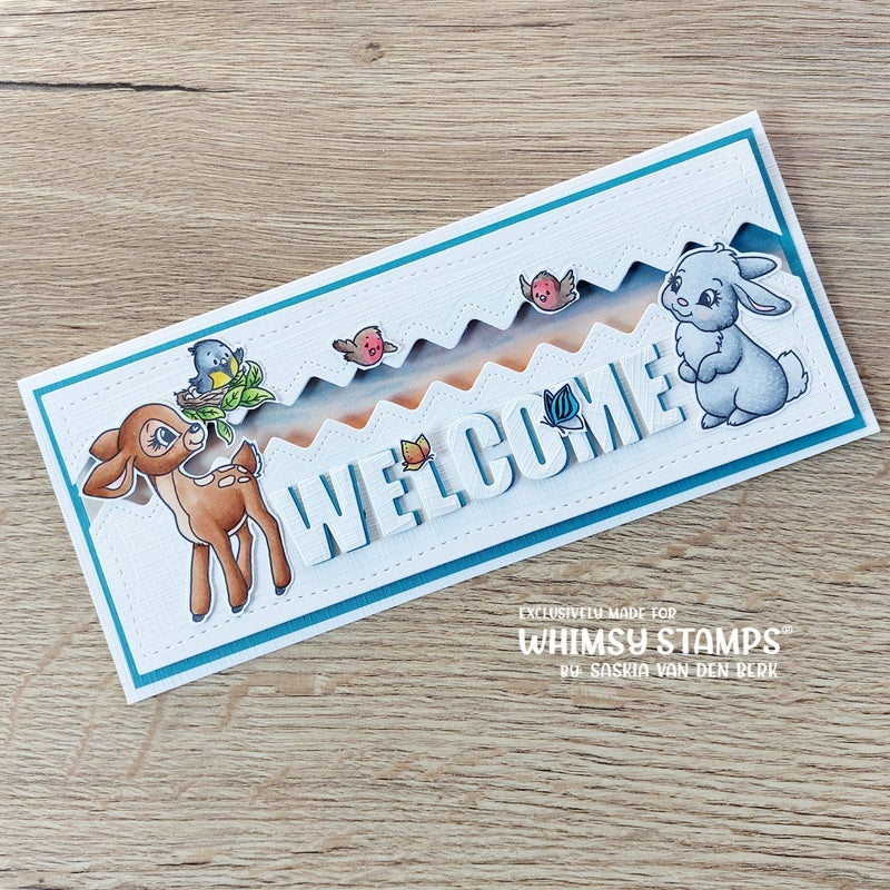 Slimline Zig Zag Edger Die Set - Whimsy Stamps