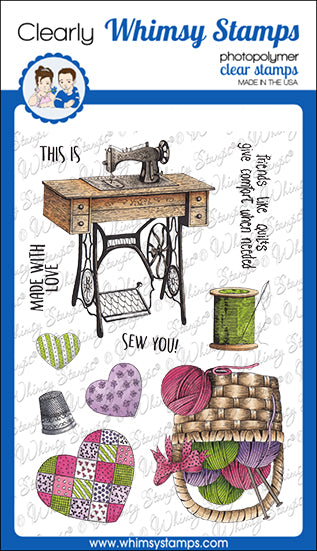 **NEW Sew You Clear Stamps - Whimsy Stamps