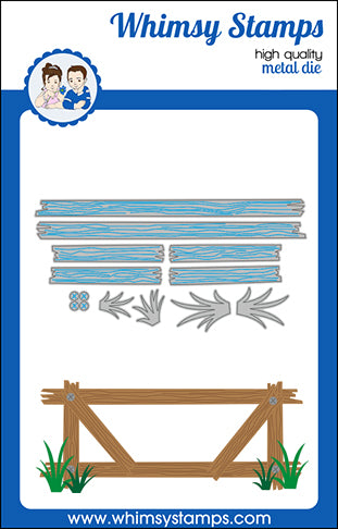 **NEW Slimline Fence Die Set - Whimsy Stamps