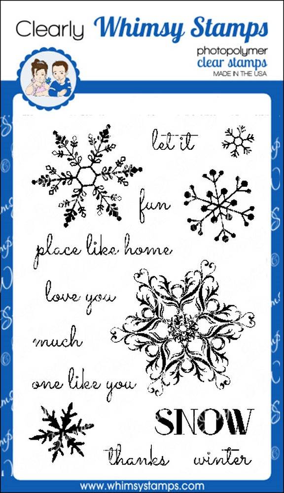 Snow Flurry Clear Stamps - Whimsy Stamps