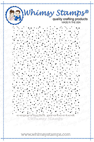 **NEW Speckles Background Rubber Cling Stamp - Whimsy Stamps