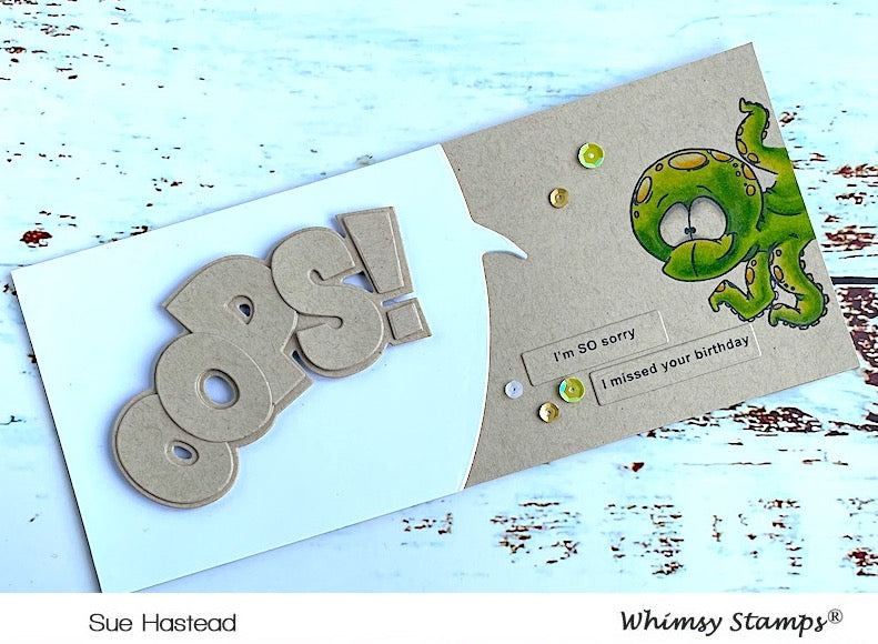 **NEW Octopi Guys Clear Stamps - Whimsy Stamps