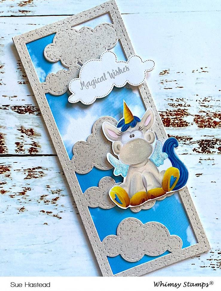 Slimline Clouds Die Set - Whimsy Stamps