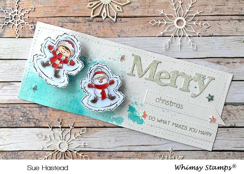 Snow Angels Clear Stamps - Whimsy Stamps