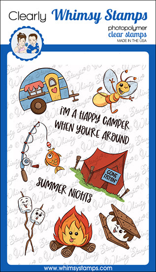 **NEW Summer Fun Clear Stamps - Whimsy Stamps