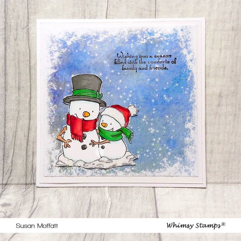 Snow Couple - Digital Stamp - Whimsy Stamps