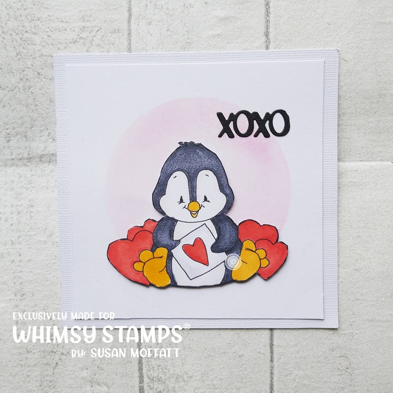 Penguin Valentine - Digital Stamp - Whimsy Stamps