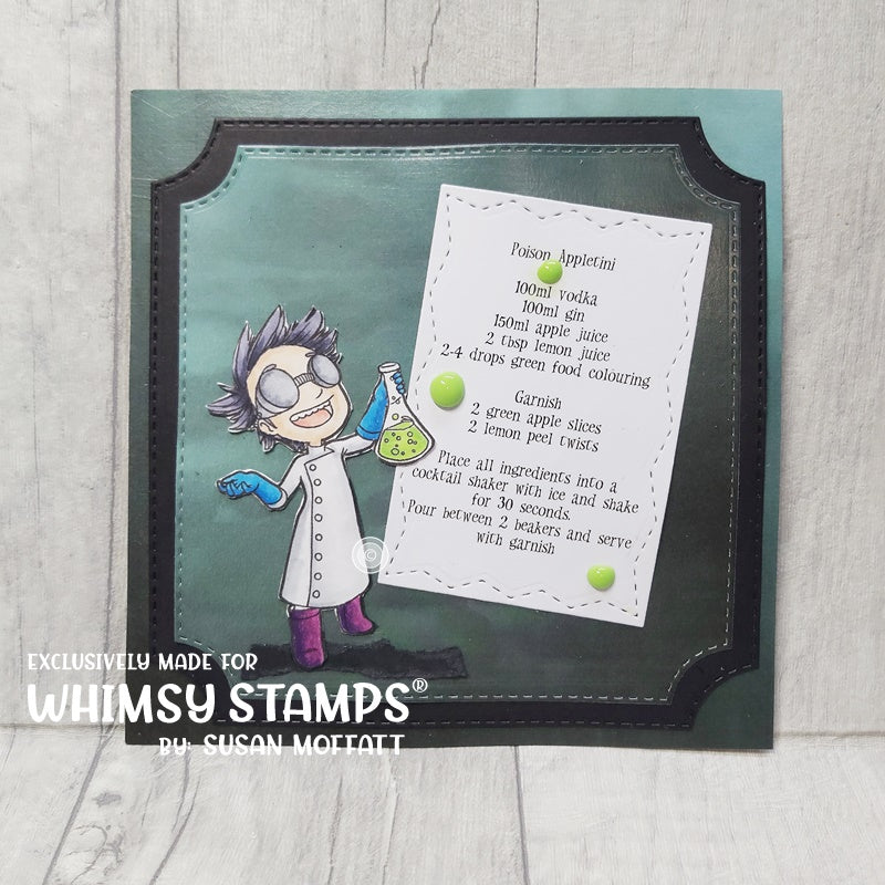 Mad Scientist Tobie - Digital Stamp - Whimsy Stamps