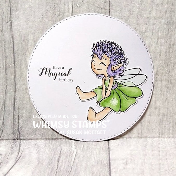 Clover Fairy - Digital Stamp - Whimsy Stamps