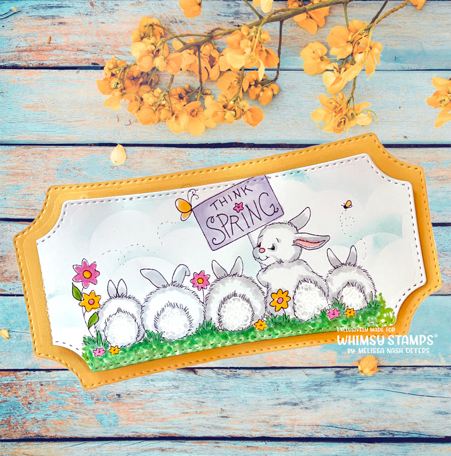 Think Spring Bunnies - Digital Stamp - Whimsy Stamps