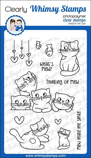 Thinking of Mew Clear Stamps - Whimsy Stamps