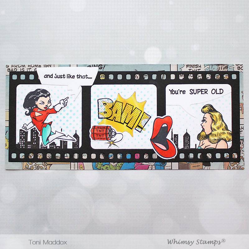 Slimline Film Strip Die - Whimsy Stamps