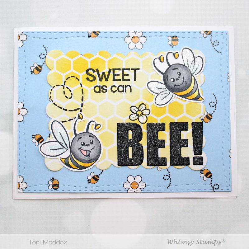 6x6 Paper Pack - Bizzy Bees - Whimsy Stamps