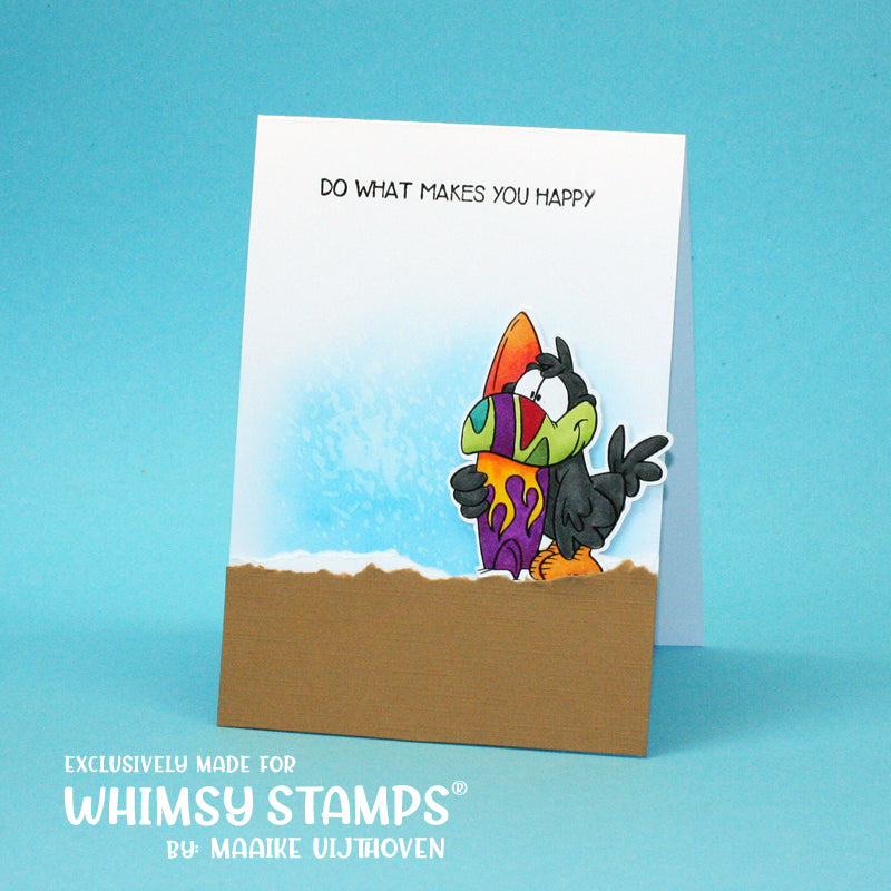 Toucan Surf - Digital Stamp - Whimsy Stamps