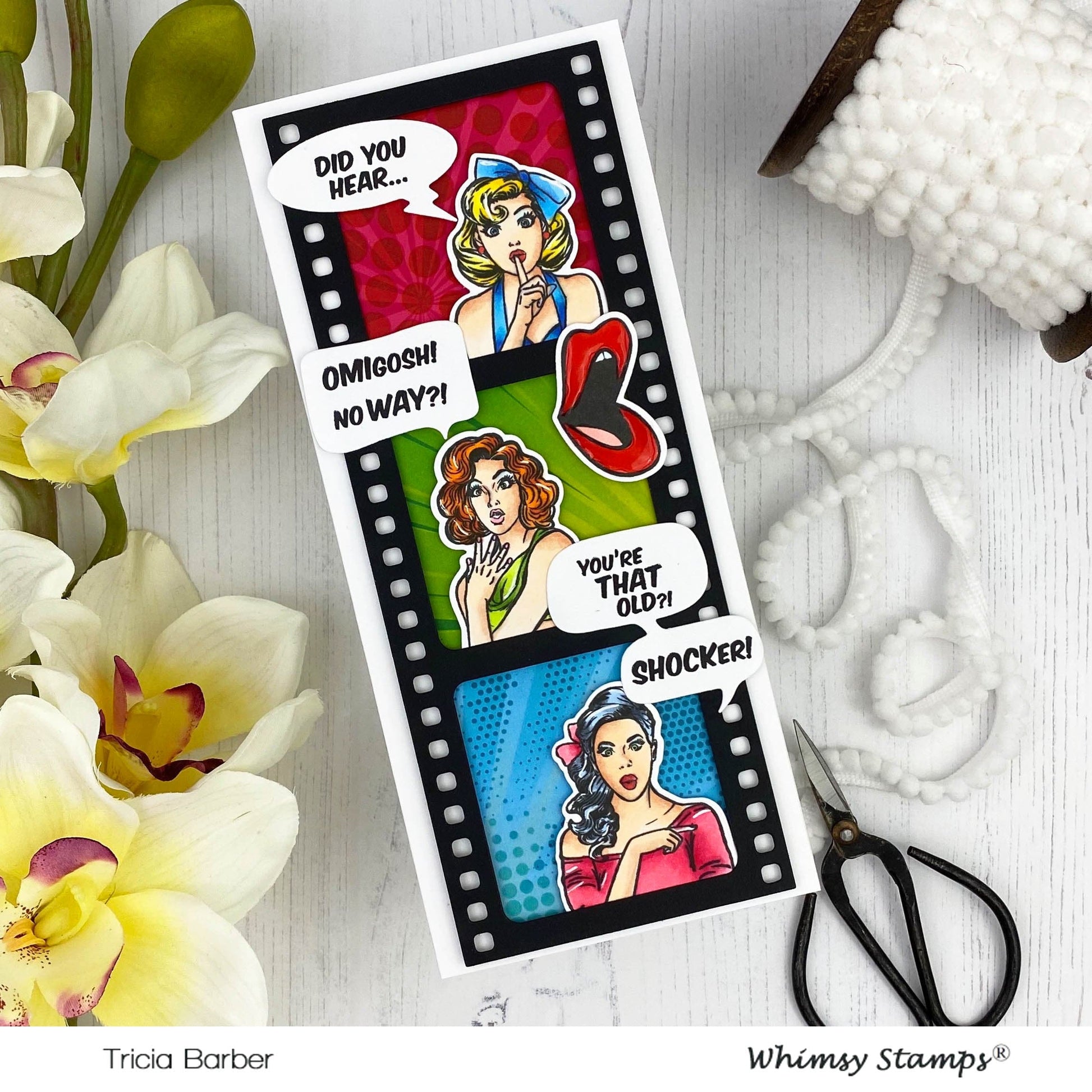 Comic Speech Bubbles Die Set - Whimsy Stamps