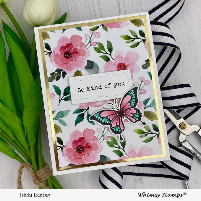 Butterflies Clear Stamps - Whimsy Stamps