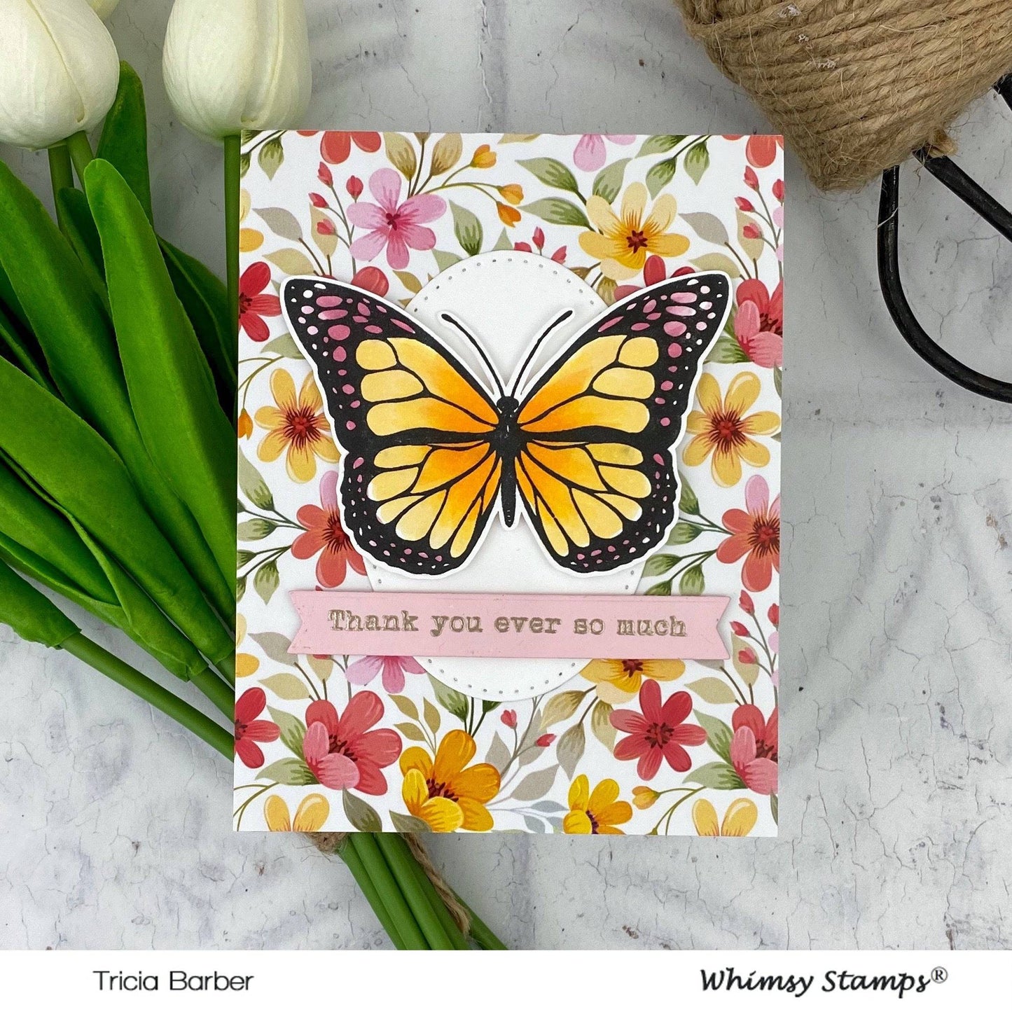 Butterflies Clear Stamps - Whimsy Stamps