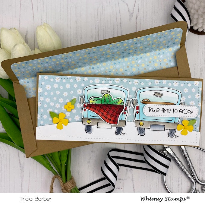 **NEW Slimline Envelope Builder Die Set - Whimsy Stamps